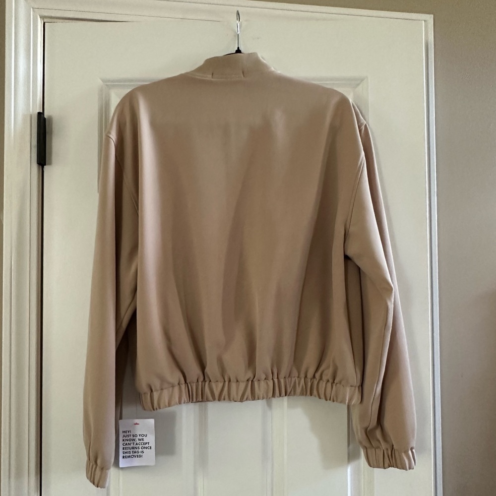 ASOS DESIGN Mens Smart 80s Oversized Bomber Jacket Size Small NWT - Picture 3 of 12